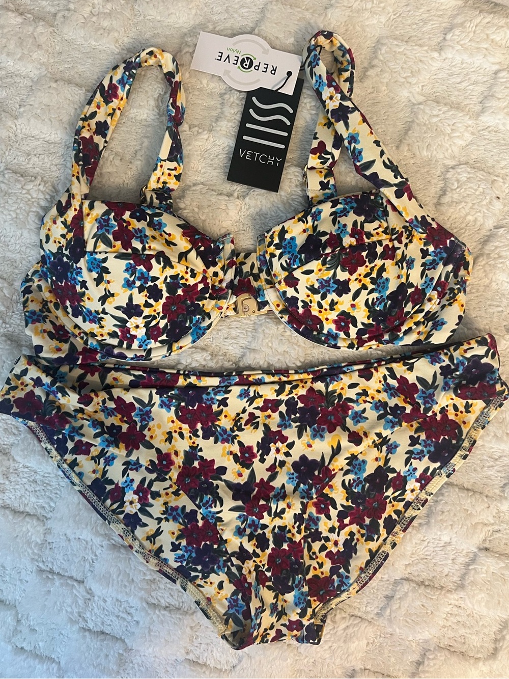 Vetchy Floral Two-Piece Bikini Set NWT